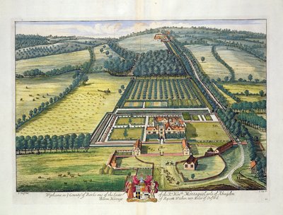 Wytham in the county of Berkshire engraved by Johannes Kip by Leonard Knyff